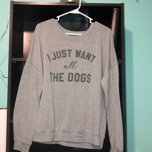 🌼“I Just Want All the Dogs” graphic crewneck